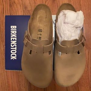 Birkenstock, Boston in Tobacco Brown, BRAND NEW with box, size 12